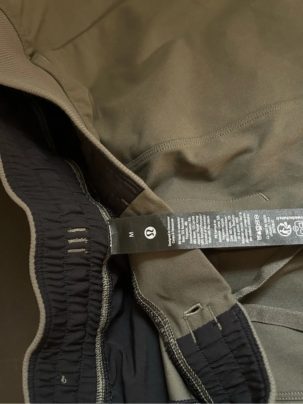 LULULEMON ABC WARPSTREME JOGGERS IN ARMY GREEN SIZE MEDIUM
